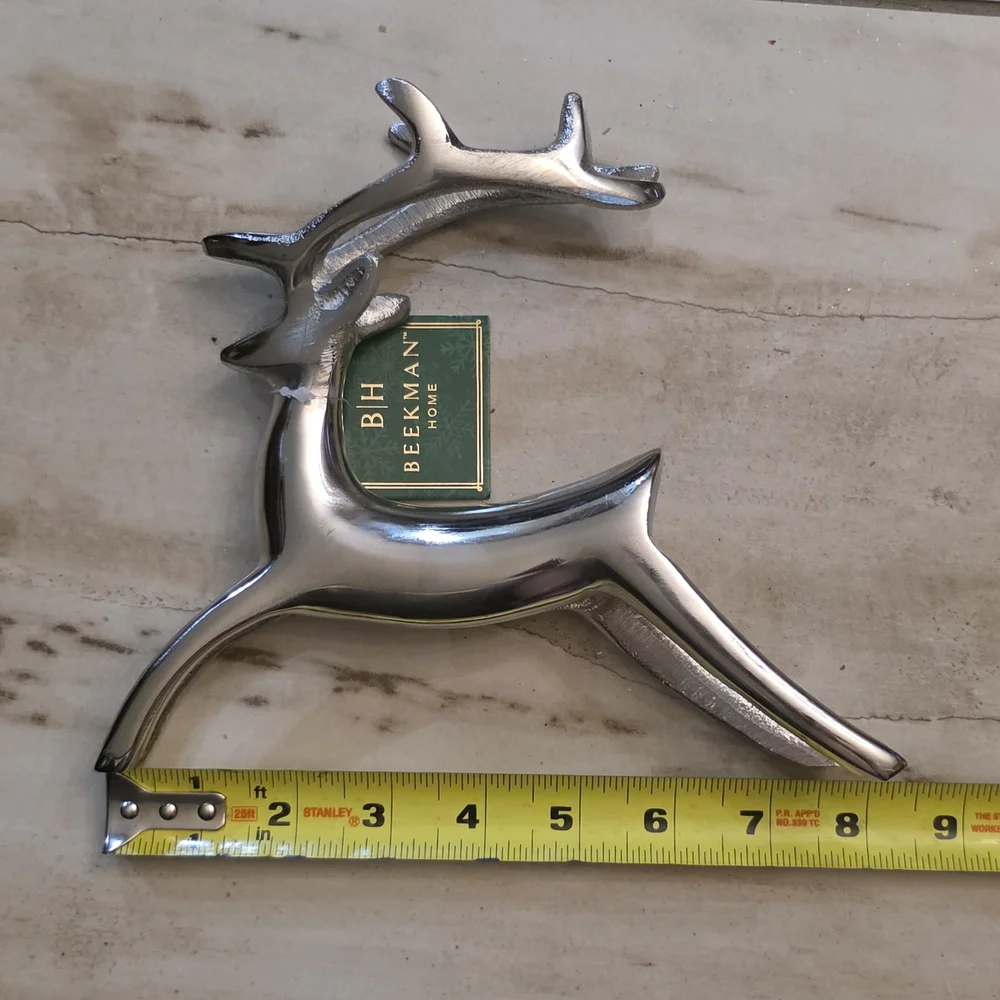 Beekman 1802 Silver Reindeer Decor - Picture 3 of 7